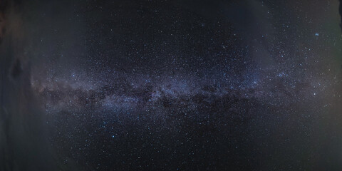 Panorama of big Milky way - obrazy, fototapety, plakaty
