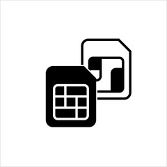 Sim Card Icon, Simcard, Cell, Mobile Phone Chip Card