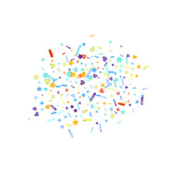 Sprinkles grainy. Cupcake donuts background.