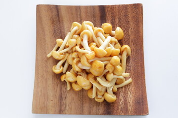 Japanese food, boiled Nameko mushroom for healthy vegetarian food