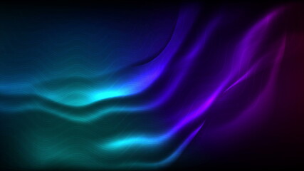 Futuristic technology neon waves abstract background