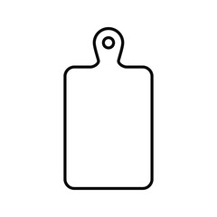 Cutting board icon isolated on white background from kitchen collection. Vector illustration. EPS10