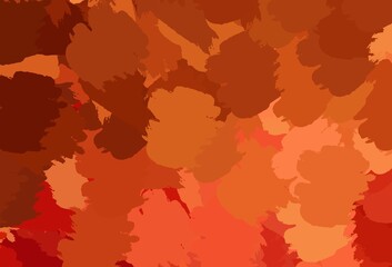 Light Red vector backdrop with memphis shapes.