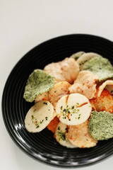 Japanese snack food, assorted flavor rice cracker