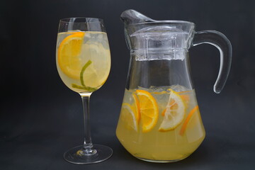 glass of lemonade