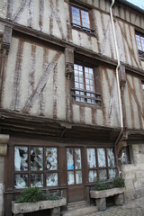 Fototapeta na wymiar Maisons médiévales à colombages 