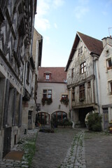 Fototapeta na wymiar Maisons médiévales à colombages 