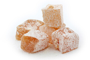 traditional Turkish delight with nuts