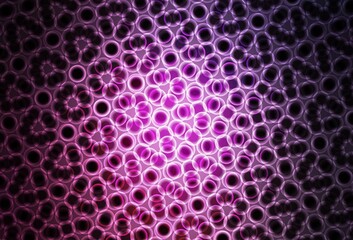 Dark Pink vector pattern with spheres.