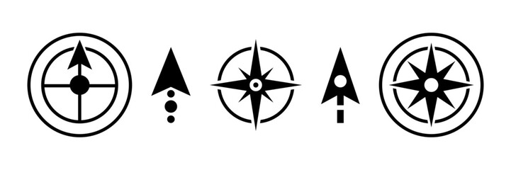 Compass direction symbol vector set.  © Kavik