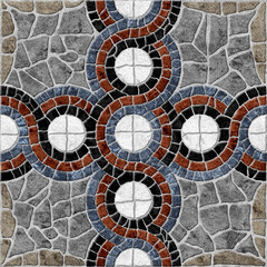 Floor decorative stone tiles. Background texture of natural colored stone. Element for design.