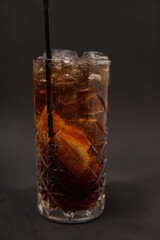 cola with ice