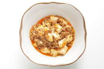 Chinese food, maps tofu in bowl for comfort food