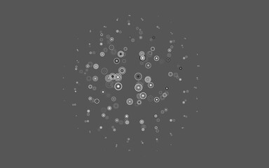 Light Gray vector background with spots.