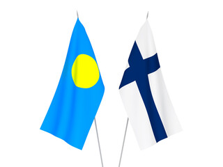 Palau and Finland flags