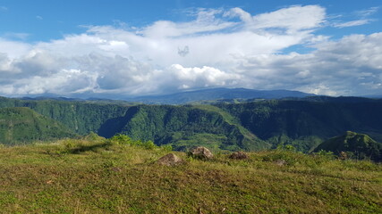 Fototapeta premium landscape with mountains and sky