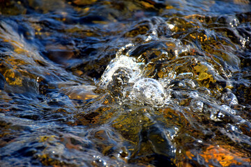 water flowing into the water