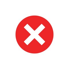 Canceled Flat Icon Vector Logo Template Illustration