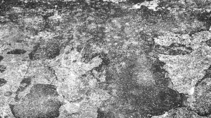 Old cement floor, black and white background.