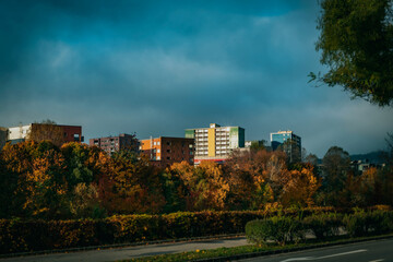 Obraz premium city of Innsbruck in autumn.2020