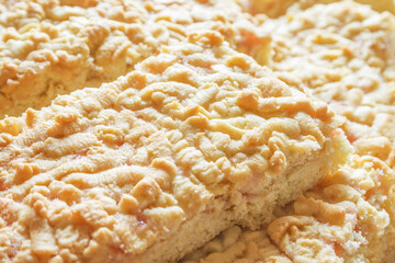 Close up view on a homemade Shortbread cookies (shallow depth of field)