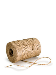 Close-up of hank of jute twine