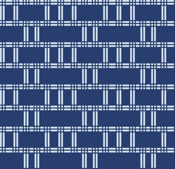Japanese Rectangle Stripe Vector Seamless Pattern