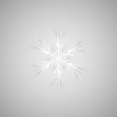 vector, isolated, white drop, ornament on gray background