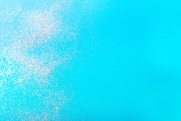 blue glitter background for text