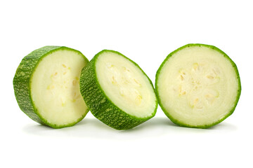 Zuccini vegetable on white - 387981100
