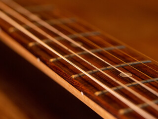 Fototapeta premium Detail of a black and white electric guitar