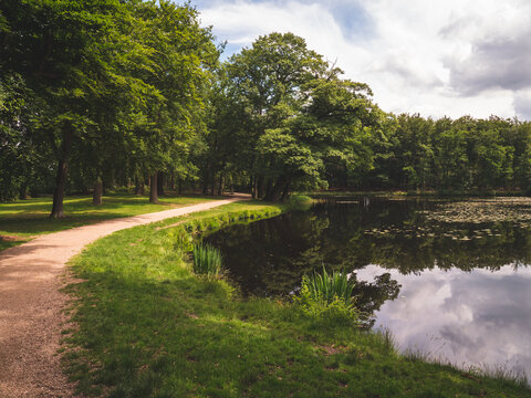 Park of castle Groeneveld in Baarn, the Netherlands