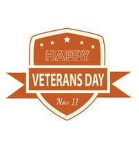 America's Veterans Day Sign and Badge