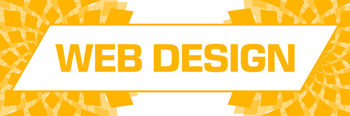 Web Design Yellow Circular Floral Left Right 