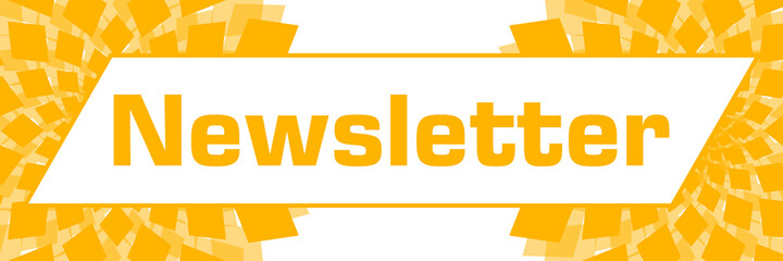 Newsletter Yellow Circular Floral Left Right 