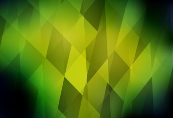 Obraz premium Dark Green, Yellow vector texture in rectangular style.