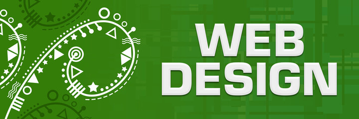 Web Design Green Random Spiral Element Left 
