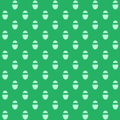 light green oval shape egg on dark green background repeat pattern