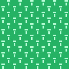 light green T shape structure on dark background repeat pattern