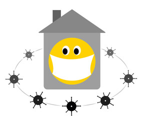 Stay at home to protect yourself from virus