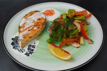 fish with vegetables