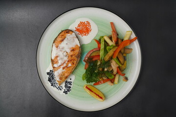 fish with vegetables