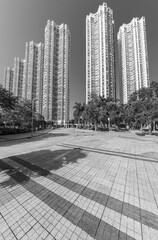 Fototapeta premium High rise residential building in Hong Kong city