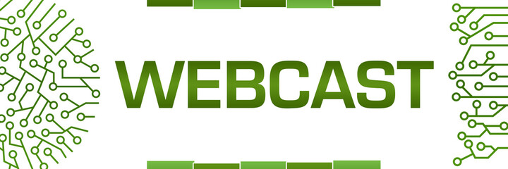 Webcast Green Circuit Circular Left Right Banner 
