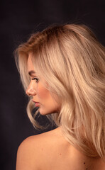 Naklejka premium studio portrait of a young woman