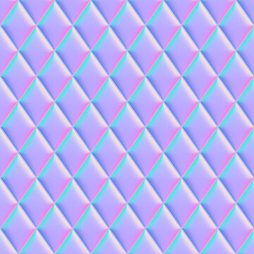 3D illustration - The background of geometrical pattern. 
Normal mapping texture.
And complete seamless pattern.