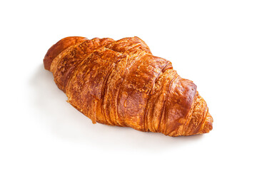 Fresh delicious French croissant with Golden crust