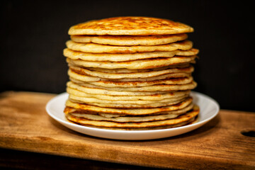 A stack of fresh and flavorful pancakes