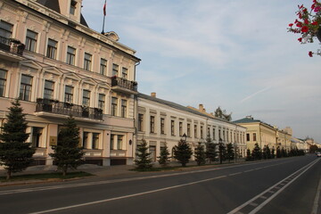 Fototapeta na wymiar view of the city center of Kazan