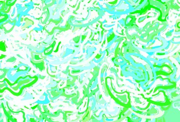 Fototapeta na wymiar Light Green vector backdrop with memphis shapes.